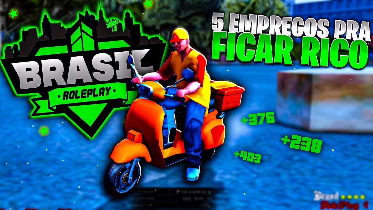 TOP 5 EMPREGOS PRA FICAR RICO - GTA RP SAMP ANDROID/PC 