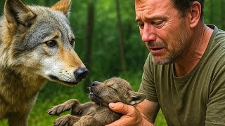 картинка: Волчица плакала... И принесла умирающего малыша к человеку. Он не знал, что это изменит его жизнь
