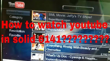 How to watch YOUTUBE in solid 6141 setop box...