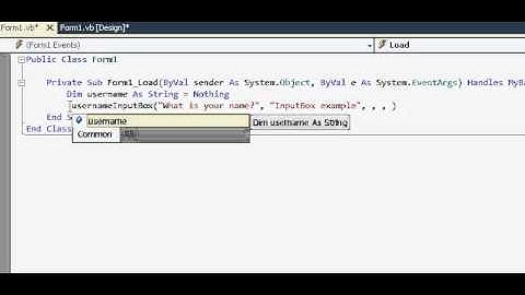 How To make a Input Box