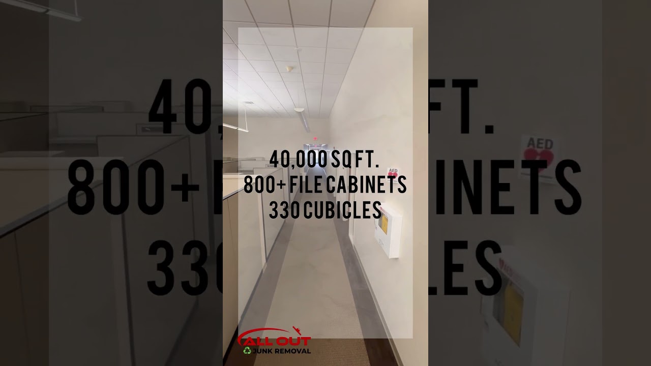 Check out our 40,000 sqft office clean out we completed last month! 