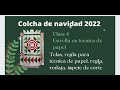 Curso de colcha navideña en patchwork Clase 8 Estrella en tecnica de papel