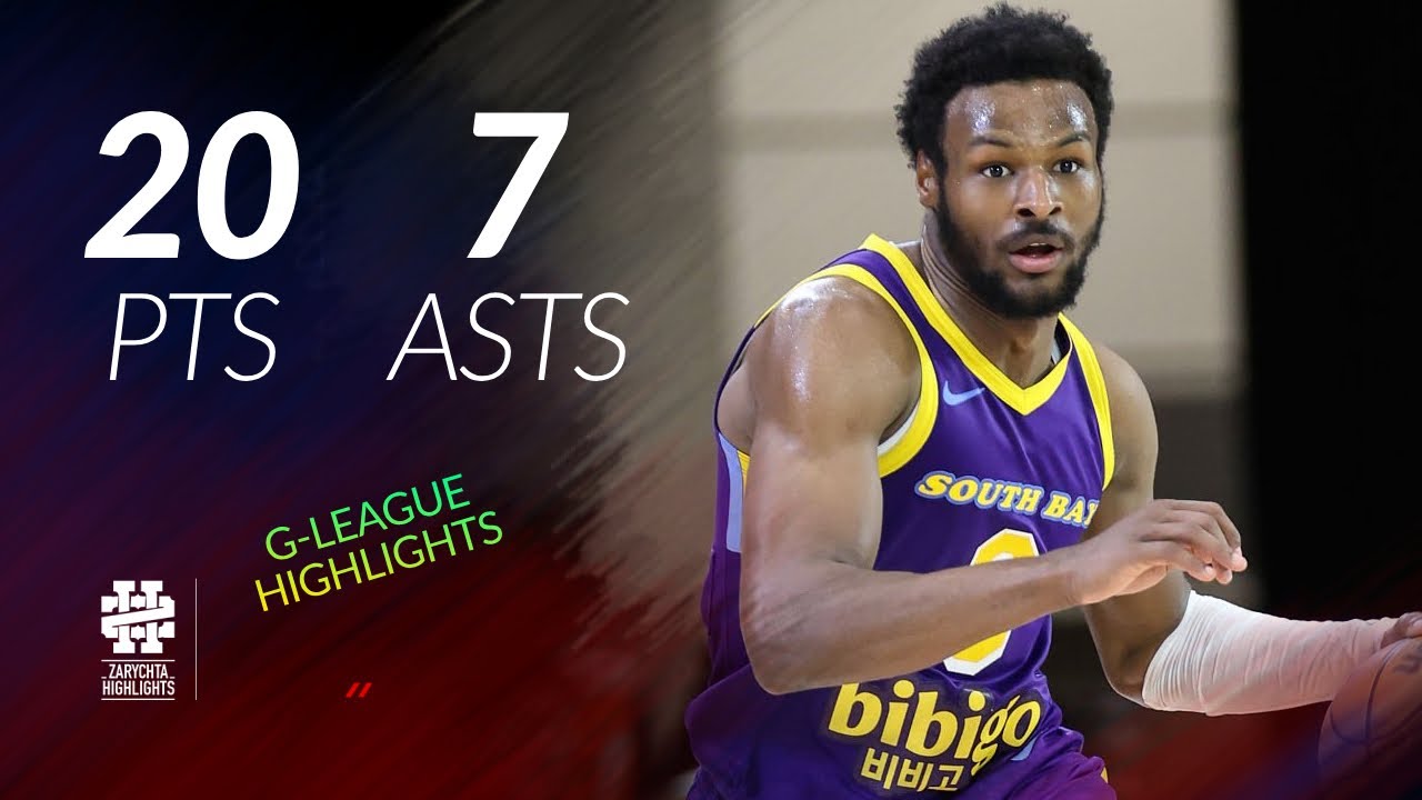 Бронни Джеймс 20 очков, 5 подборов, 7 передач против команды Hustle в сезоне 25/26.