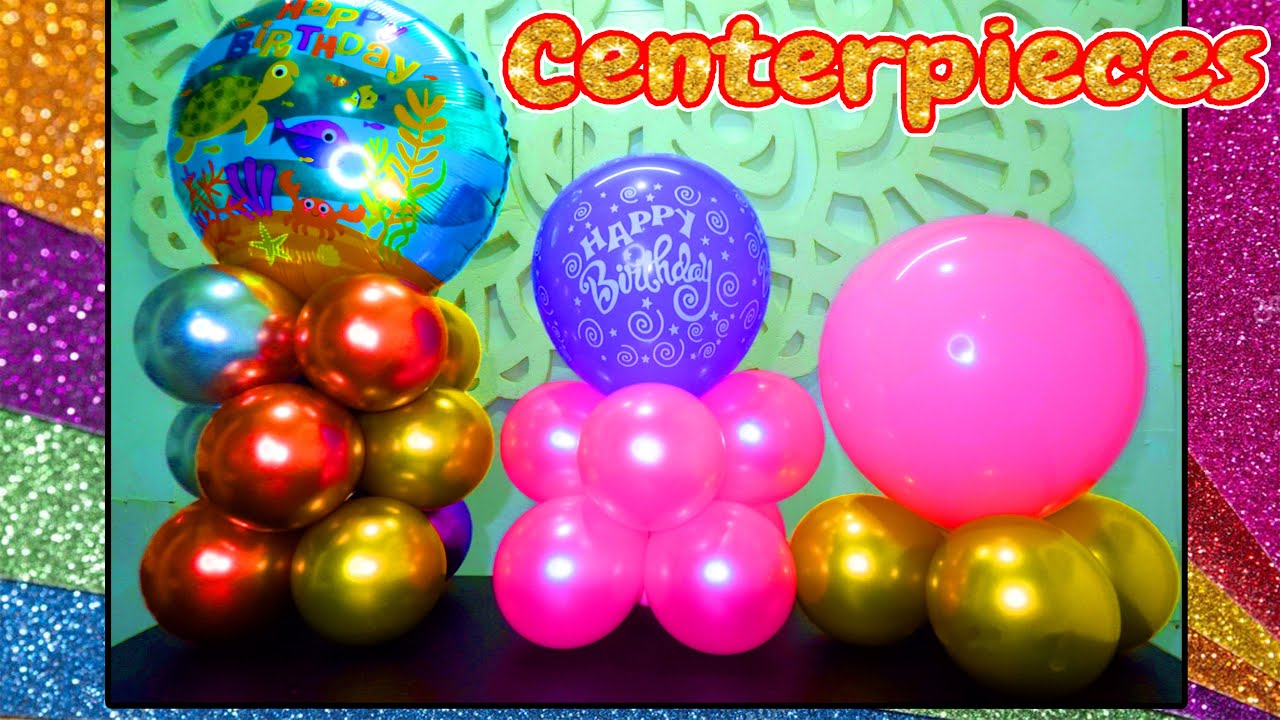 HOW TO MAKE BALLOON CENTERPIECE EASY? BALLOON CENTER TABLE. PAANO