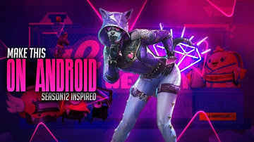 Make this season 12 inspired PUBG thumbnail on android | colourful stream thumbnail tutorial | pscc