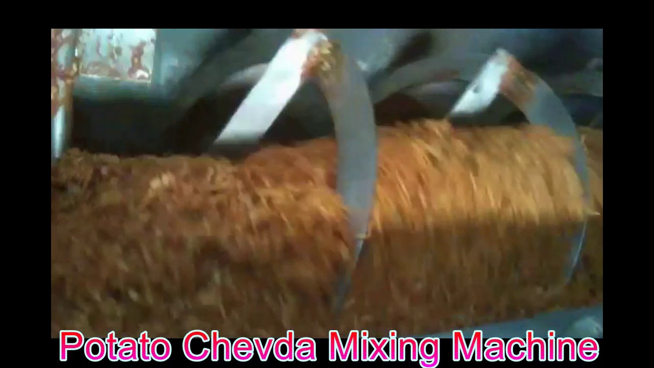 Potato Chevda Mixing Machine - YouTube