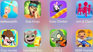 Slap Kings,NERF Pranks,Join & Clash,Tom Run,Clue Hunter,FastRescue 3D,PvZ2,Tom Gold Run,Draw Climber screenshot 1
