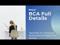 BCA in Nepal Complete Details - Bachelor In Computer Application