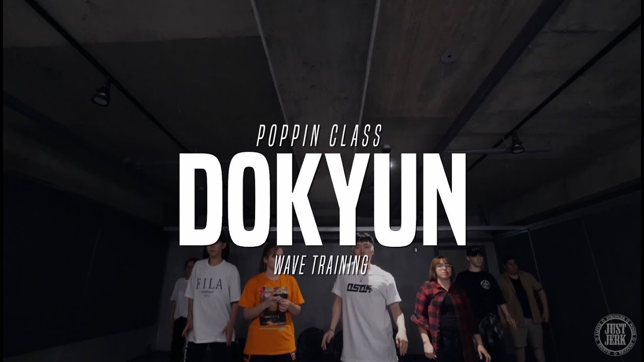 Dokyun poppin Class | Wave Training | Justjerk Dance Academy k-pop stars