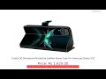 Crystal 3D Shockproof Protective Leather Phone Case For Samsung Galaxy S22