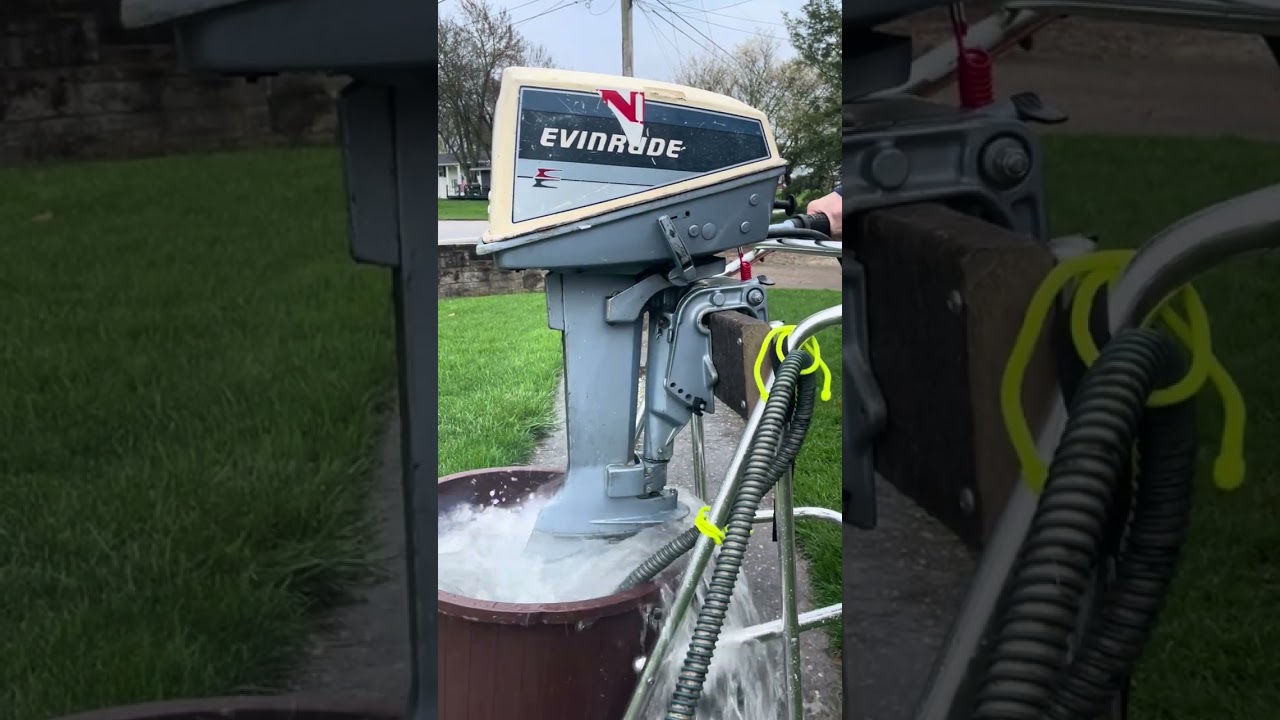 1987 Evinrude 8 Hp 2-stroke outboard tiller Short Shaft