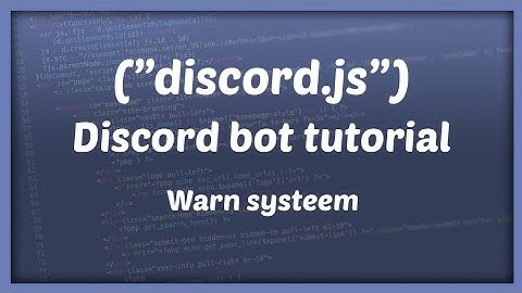 WARN SYSTEEM || Discord bot development | Tutorial #8 [Nederlands/Dutch]