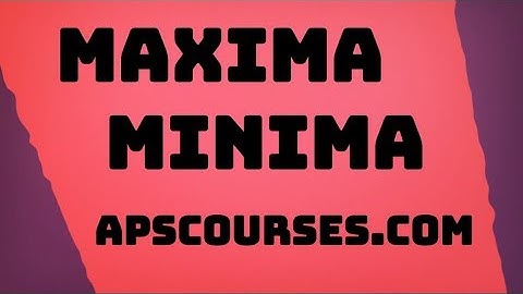 CAT Preparation: Sets (Maxima Minima)