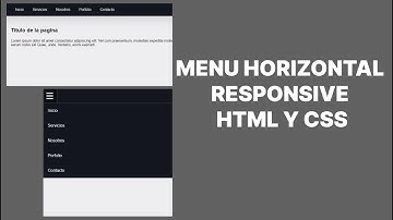 MENU horizontal RESPONSIVE con HTML y CSS (2023) 🚀