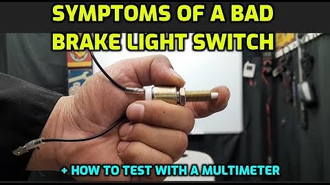 SYMPTOMS OF A BAD BRAKE LIGHT SWITCH (REAR BRAKE LIGHT STAYS ON)