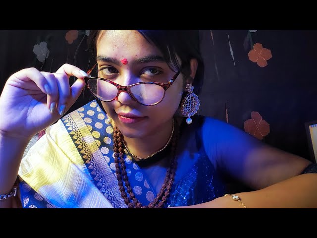 ASMR HINDI- QUIRKY PSYCHIC/ASTROLOGER AUNT READS YOUR HORROSCOPE 👁️👄