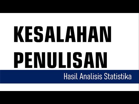 Video: Apa kesalahan respons dalam statistik?