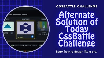 🤩 Alternate Solution of Today CssBattle Challenge (28-10-2023) #akshdesai #cssbattle