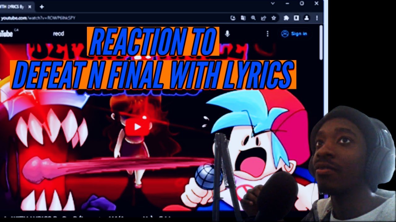 DEFEAT N FINALE WITH LYRICS | REACTION VIDEO - YouTube