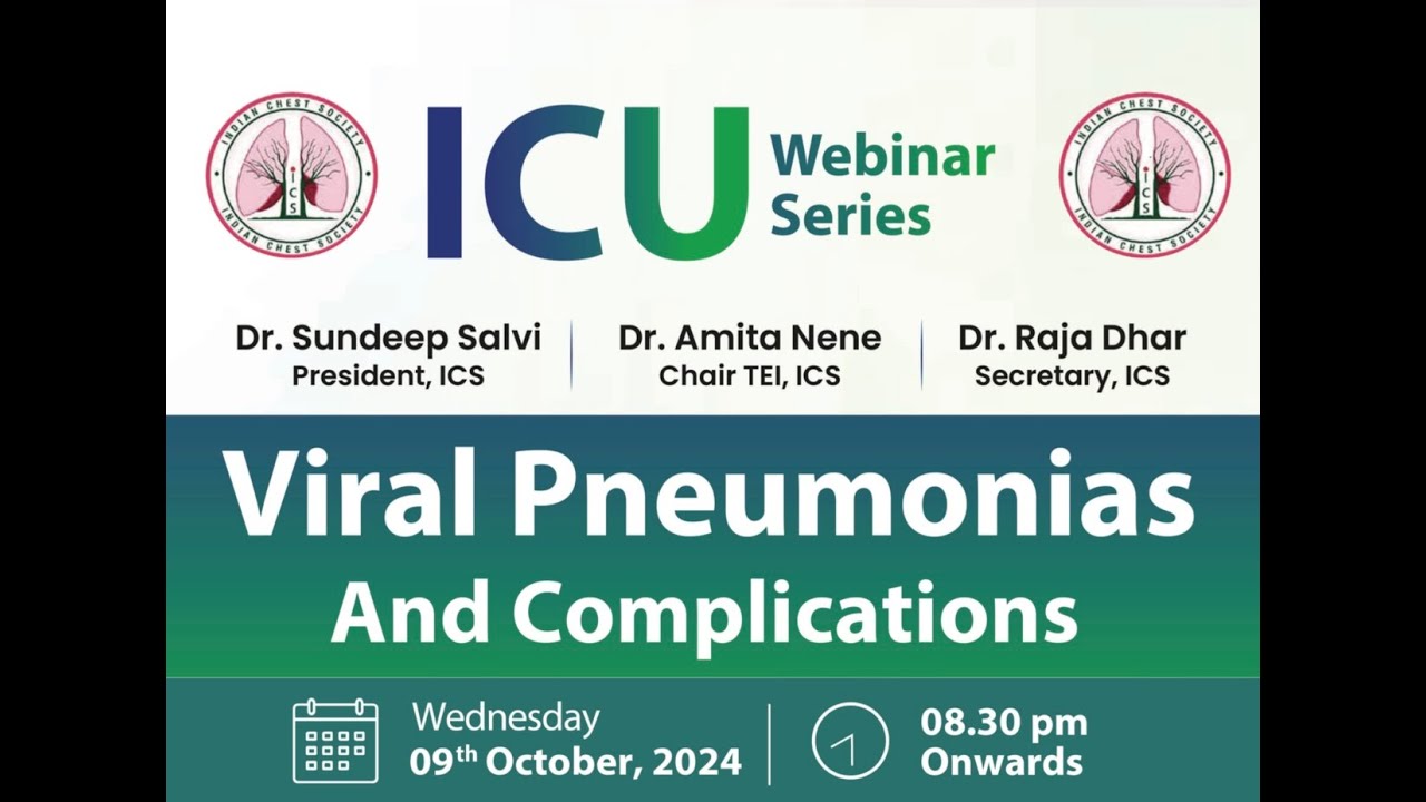 Webinar on Viral Pneumonias And Complications!