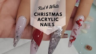 RED AND WHITE CHRISTMAS NAILS | Nail Tutorial | The Polished Lily