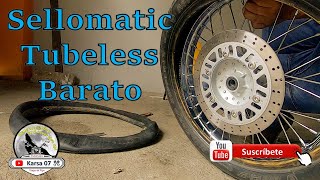 Convertir llanta de Rin de Rayos a sellomatic // Tubeless MOTO