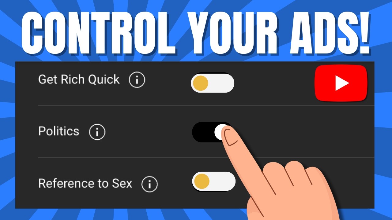 Creators! Block Ads by Category DIRECTLY on YouTube - YouTube