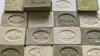ASMR cutting 15 Antique Dalan, Olive soap from Turkey