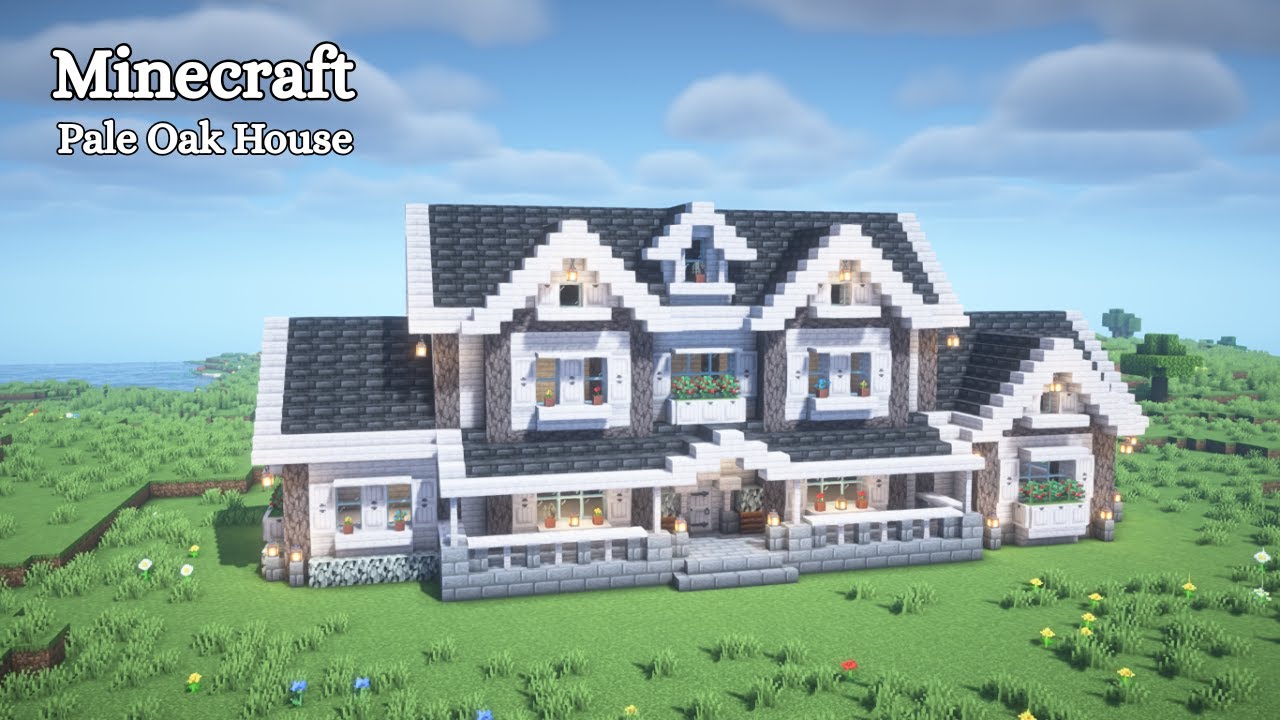【マイクラ建築】ペールオークの家の作り方【マインクラフト】【Minecraft】 - YouTube