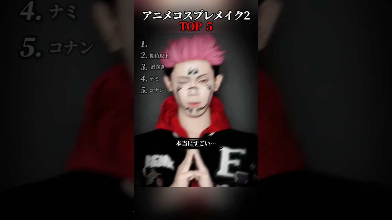 史上最アニメコスプレメイク2TOP5