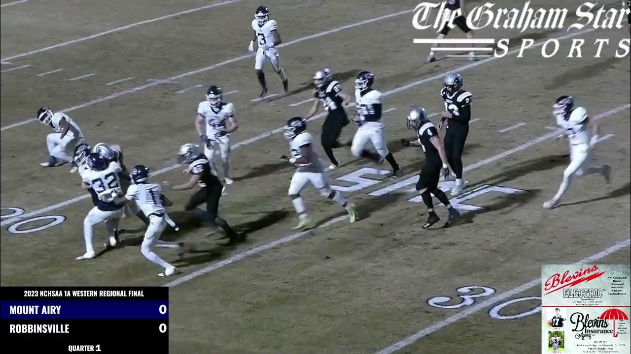 Robbinsville Varsity Football vs. Mount Airy (1A Western Regional Final