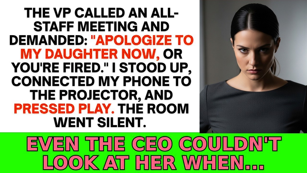 The VP Demanded I Apologize To Her Daughter In Front Of Everyone - So I Played The Recording