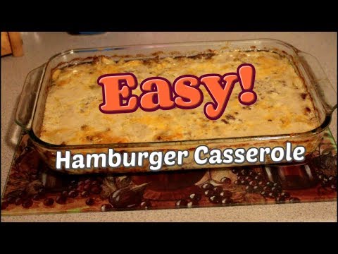 EASY|Hamburger Casserole Recipe!