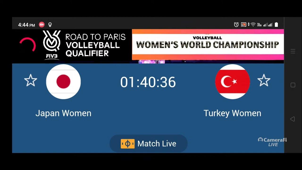 JAPAN VS TURKEY 2023 FIVB VOLLEYBALL WOMEN'S OLYMPIC QUALIFIER ROAD
