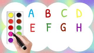 A for Apple B for Ball C for Cat| Alphabets A to Z | ABCD with colours| 20230616 02