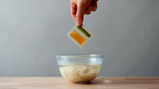 Homemade Bioplastic: edible packaging for noodles - recipe