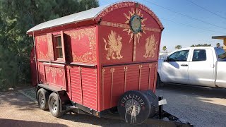 Magical Artsy SelfBuilt Romainspired Wagon Trailer!!!