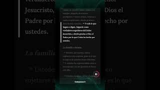 Viviendo en armonía según Colosenses 3:16-18 shorts  reflexionesdelabiblia reflexionesbiblicas