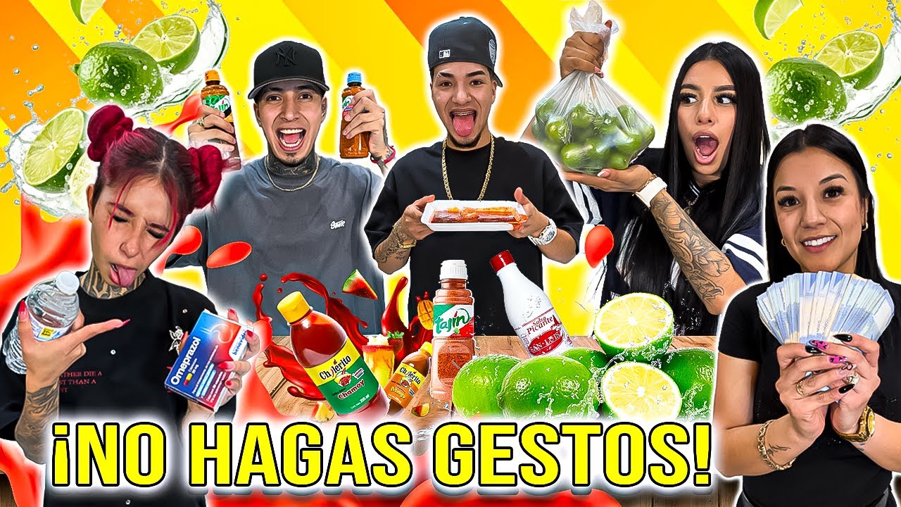 Reto extremo Limon y chile¿Quién aguanta sin hacer cara?@Nanda Herrera@Kachitaa@Madrina Gediva 👑