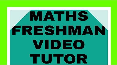 5. Set theory Maths freshman students
