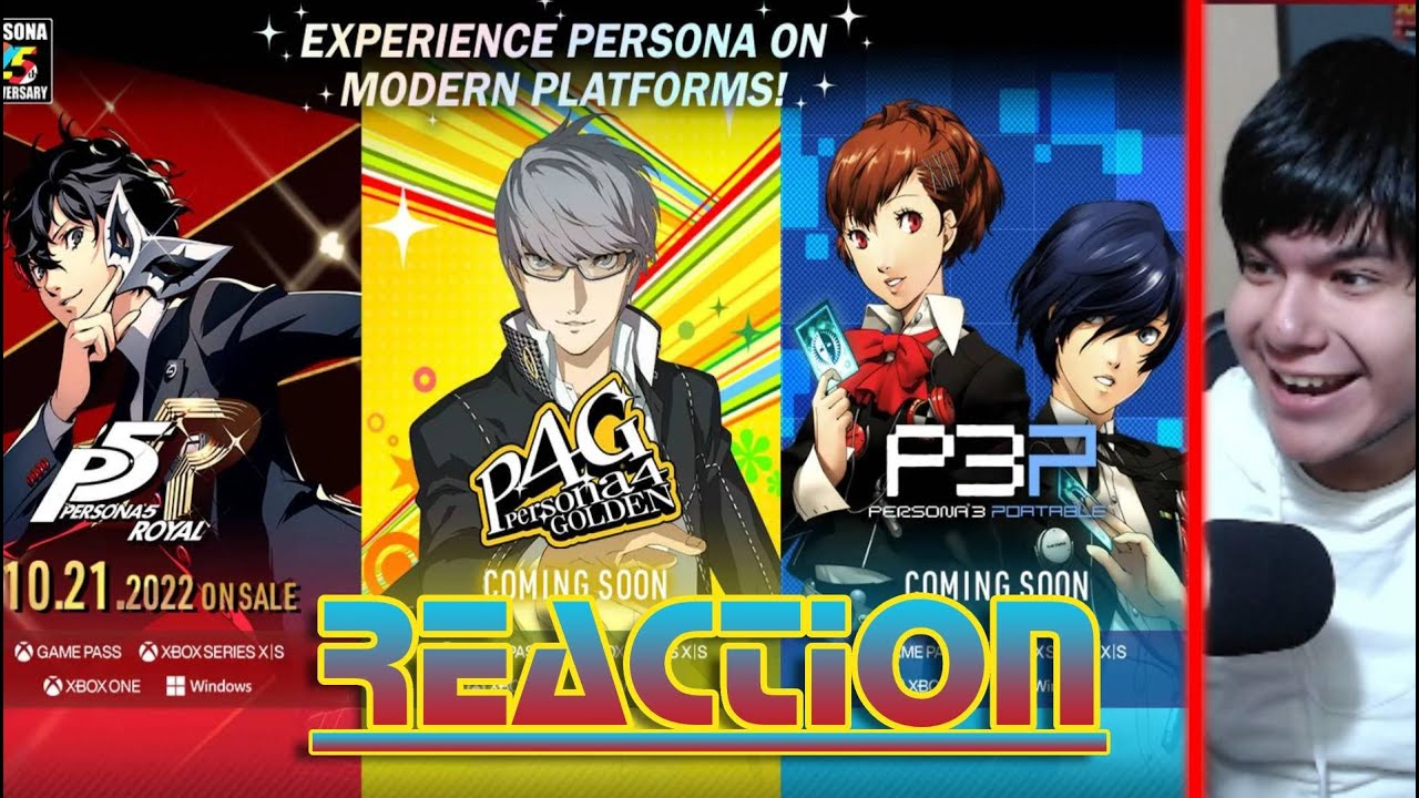 REDPRISM REACTS: P5R, P4G, P3P Coming to Xbox and PC!!!