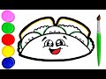 Taco Zeichnen und Malen für Kinder