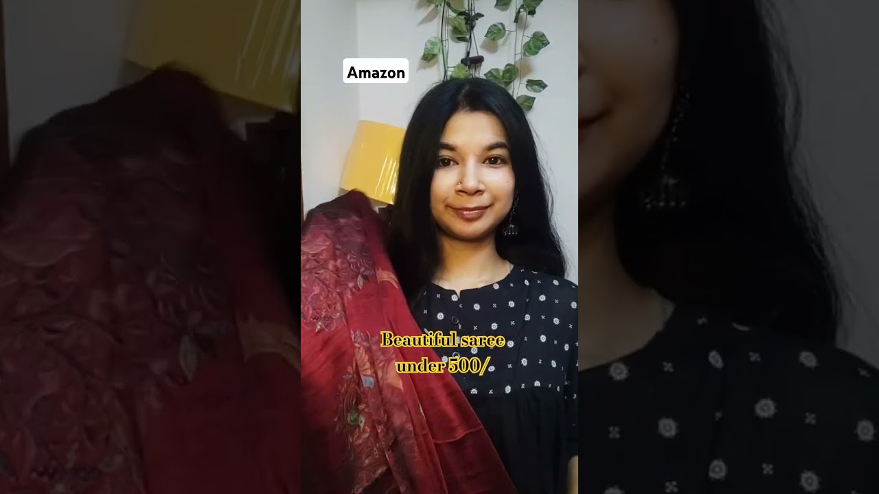 🤯Beautiful party wear saree under 500/ Amazon Saree Under 500😱 