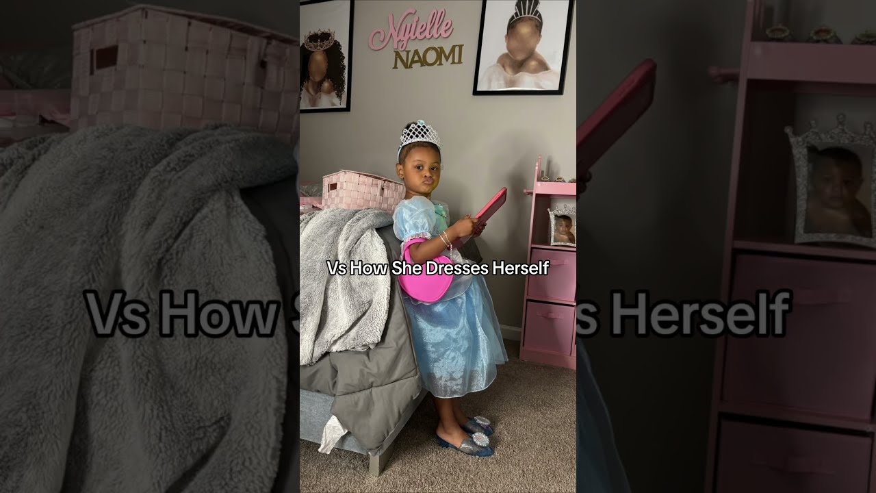 How I Dress My 3 Year Old VS She Dresses Herself 