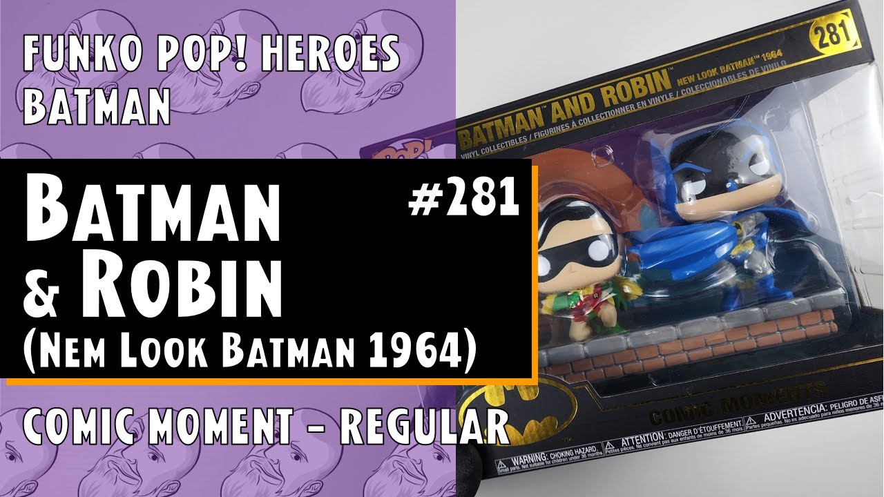 Funko Pop Batman and Robin - New Look Batman 1964 (Comic Moments