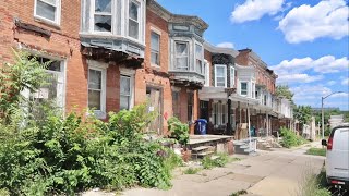 Exploring Run Down Areas Of Downtown Baltimore Maryland  North Avenue & Leakin Park With Dan Bell