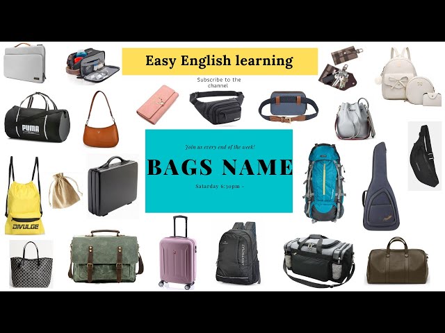 Names of different Bags, Bag's Name