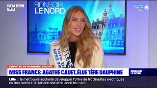 Agathe Cauet, première dauphine Miss France, était l'invitée de Bonsoir le Nord