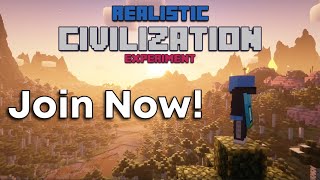 I'm Creating a Realistic Minecraft Civilization Experiment (You can join!)
