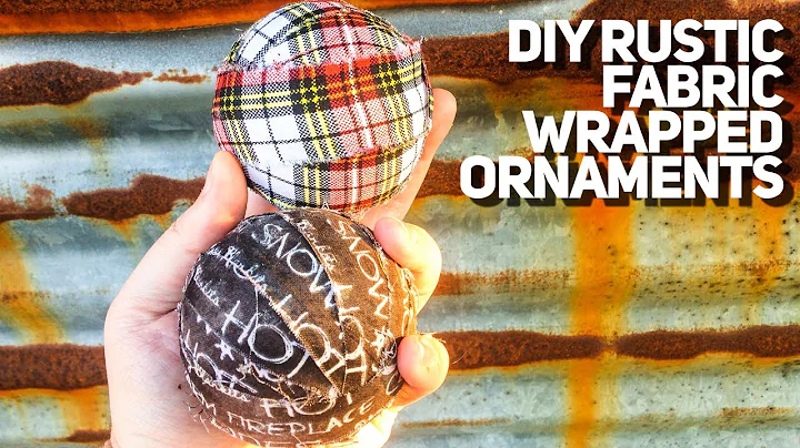 Make DIY Dollar Tree Fabric Christmas Ornaments, W...